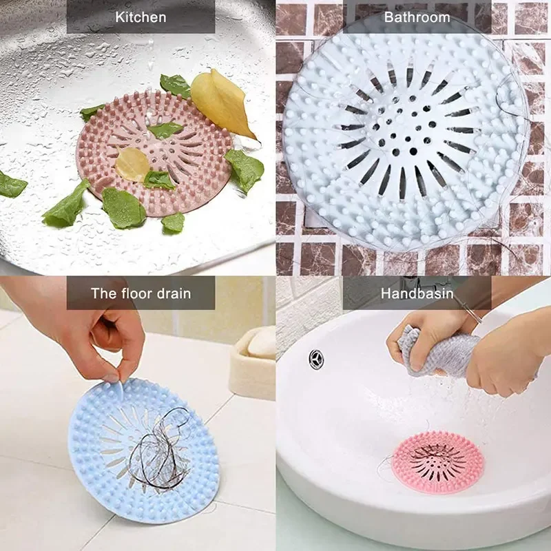 Sink Strainer 1Pc Sink Strainer Bathroom Sewer Filter Floor Drain Drain Hair Catcher Bath Shower Stopper Plug Anti Blocking Bathroom Products