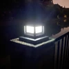 Waterproof Led Light Fence Lamp Solar Panel Pipe Garden Street Solar Powered Landscape Lamp Light Hot Solar Pillar Post Cap New 4