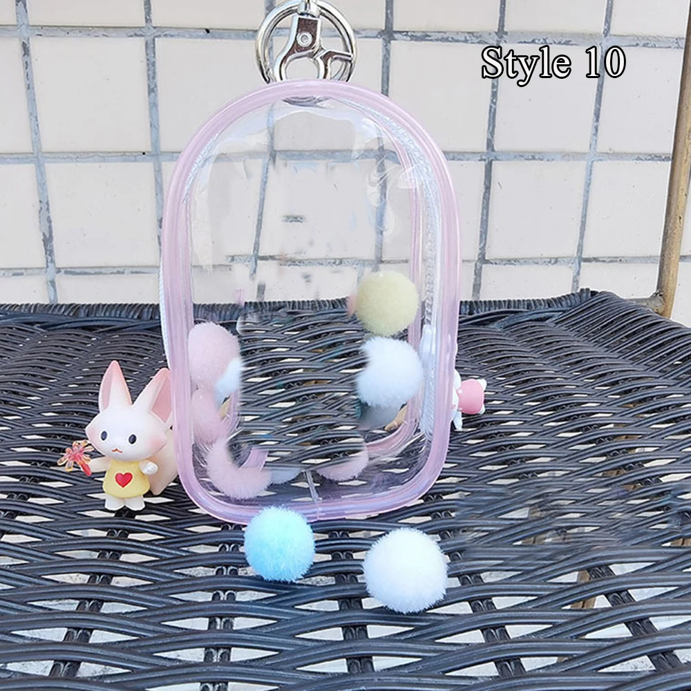 Thicken Transparent PVC Mystery Box Organizer Box Keychain Bag Protect Mystery Toy Storage Case for Jasmine Bubble Matt Doll Toy