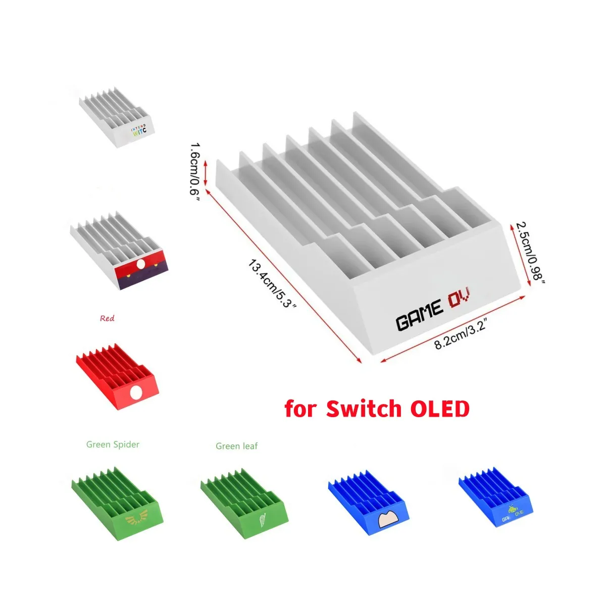 Per Switch Oled Card Holder Game Cassette Storage Rack Game Card Disc Display Box Per Switch Olde Holder Accessori Di Gioco