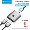 Minisopuru 4K 60Hz HDMI-compatible Switcher Splitter KVM Bi-Direction 1x2/2x1 Switch For PS4 TV Box Switcher Adapter