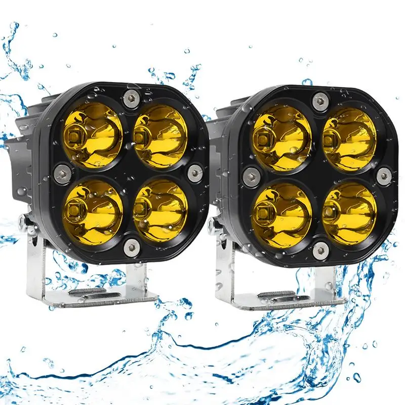 

Motorcycle LED Driving Light Super Spotlight Fog Light 12V ATV Handlebar Aluminium Alloy Waterproof Switches With Red Light For