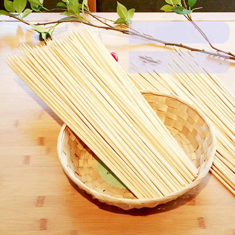 BBQ Skewers 100pcs Bamboo Skewer Sticks