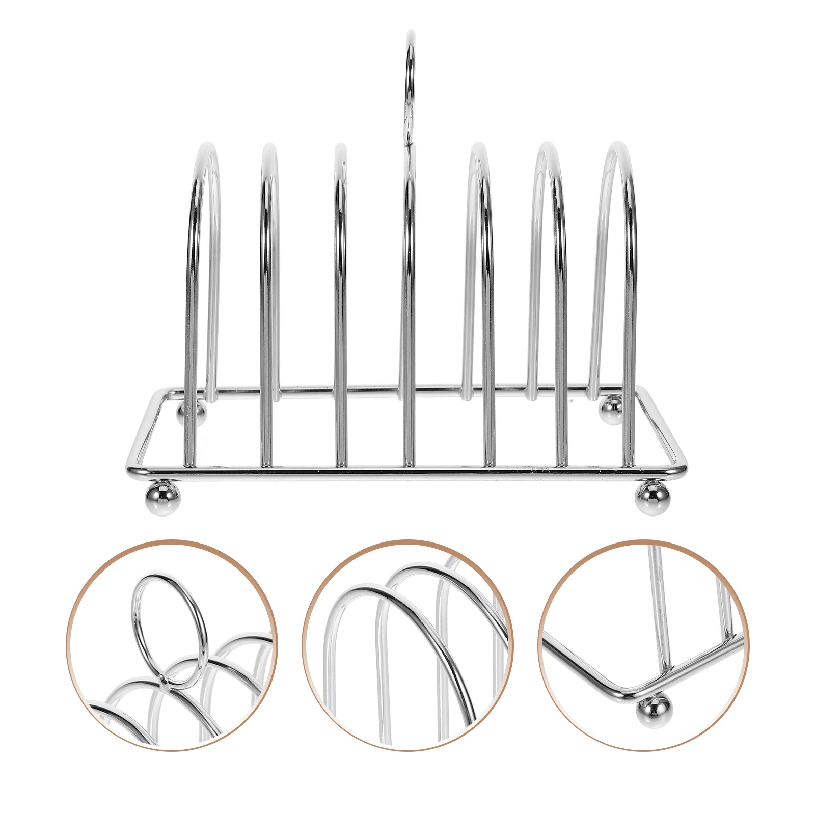 

Stainless Steel Toast Bread Rack Metal Slice Bread Rack Desktop Slice Toast Stand Bread Cool Grid Display Stand Kitchen Gadget