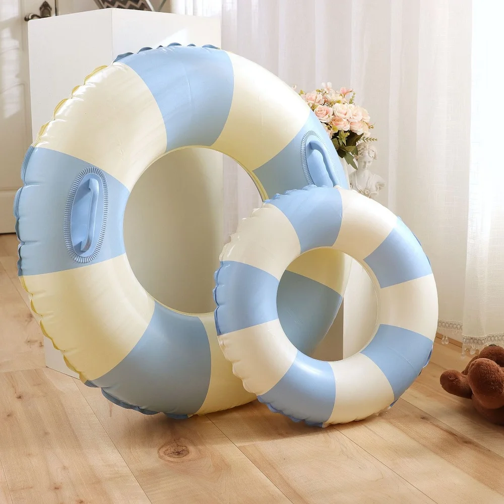 Rooxin Donut Swimming Ring Inflatable Pool Float for Teen Kids Swimming Circle Baby Swim Tube