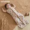 Baby Sleeping Bag Newborn Baby Swaddle Sleeveless Sleep Sack Summer Thin 100% Cotton Soft 2-Ways Zipper Diaper Changing Bag 2