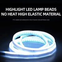 12V Car Daytime Running Light DRL With Turn Signal Lamp New LED Car Hood Decorative Light Strip Start Scan Dynamic Ambient Light 3