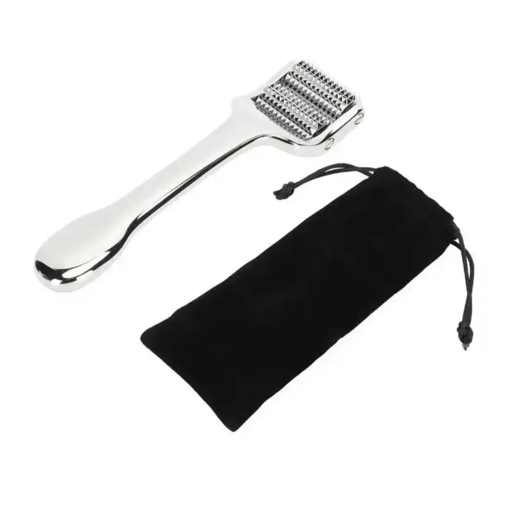 

Microneedling Roller Zinc Alloy Facial Wrinkle Removal Anti Aging Beauty Massager Double Roller Women Cheeks Skin Care Tools