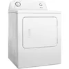 6.5 cu. ft. Front Load Electric Dryer with 11 Drying Cycles,White,Easy to use and handle 6