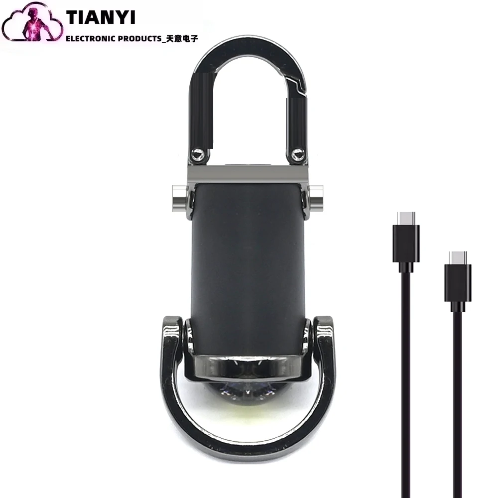Lampe torche porte-clés led multifonction rechargeable usb-c_voghion.com