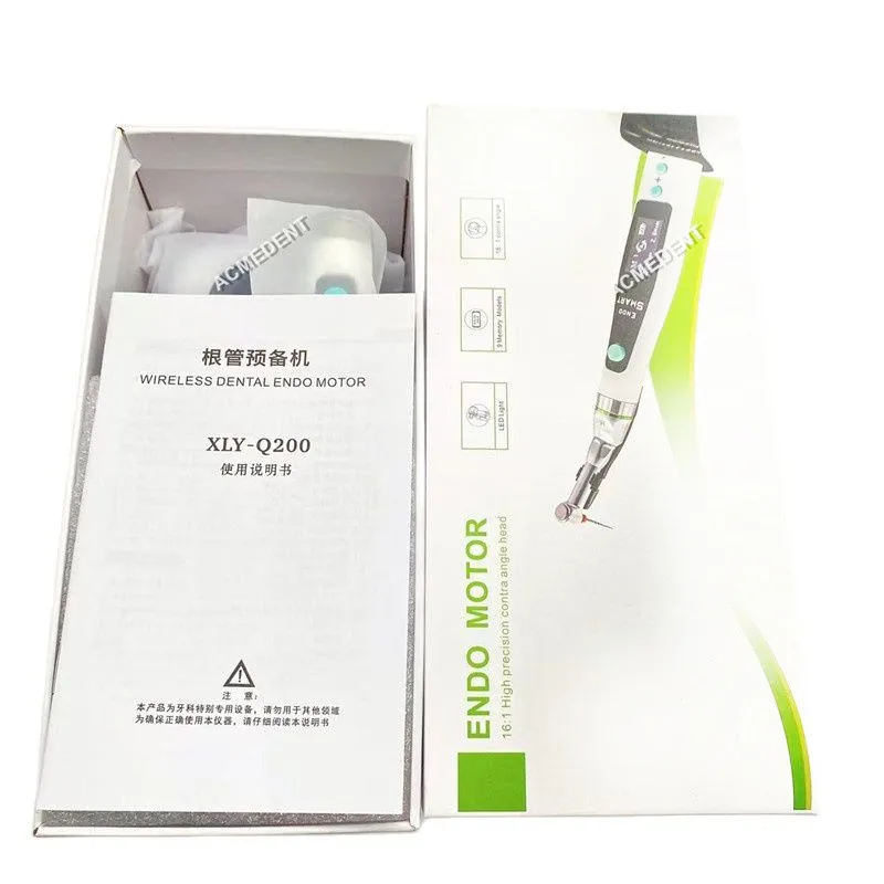 

Dental High Torque Wireless Endo Motor LED Contra Angle Handpiece 16:1