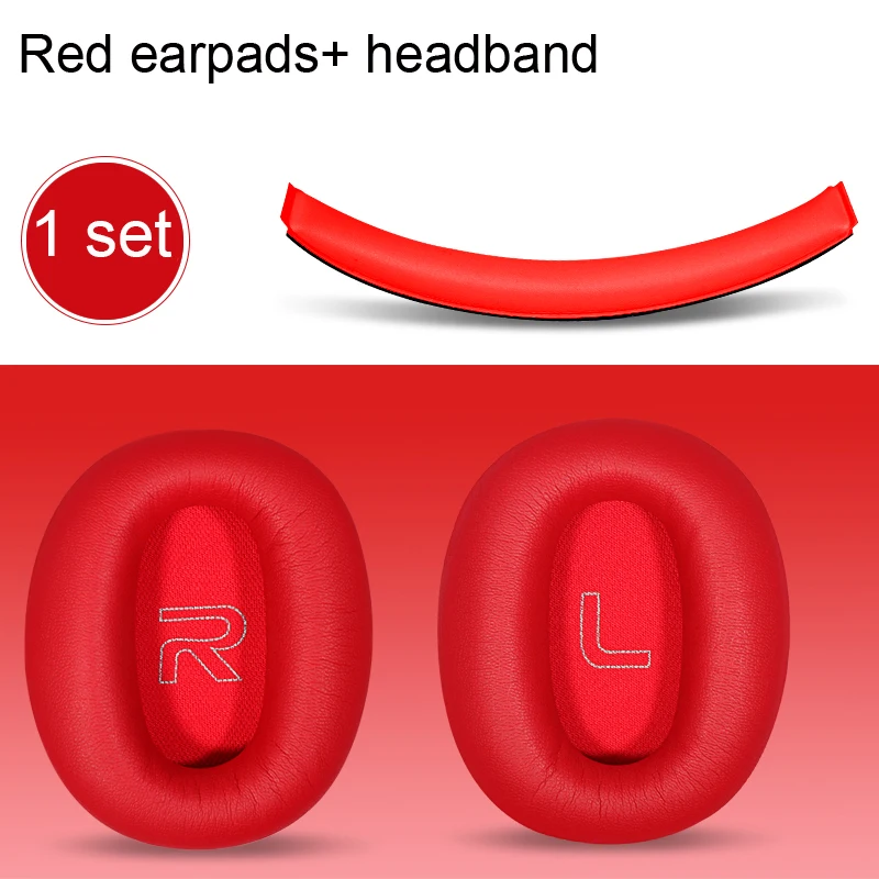 Almohadillas De Repuesto Para Auriculares W820BT/W828NB - Pack De 2 Unidades, Piel Sintética Y Espuma, Suaves, Cómodas Y Mejoran Graves
