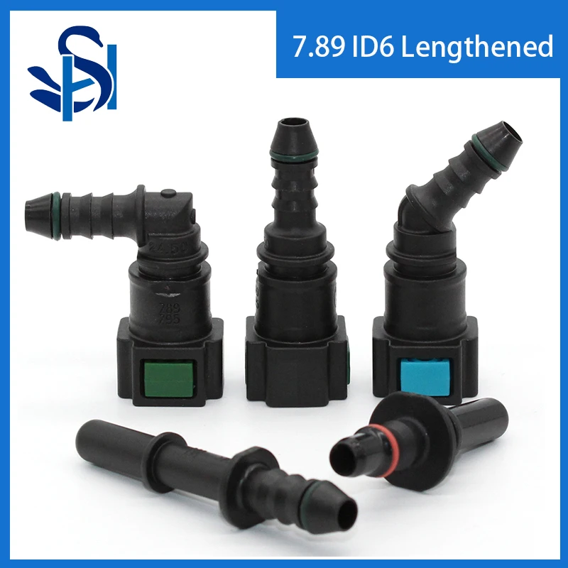Fuel Line Connector Hose Coupler 7.89 ID6 Lengthened Auto Car Fuel Line Hose Coupler Quick Release Connector Fuel Line Rubber Hose Coupler Carburetor Part