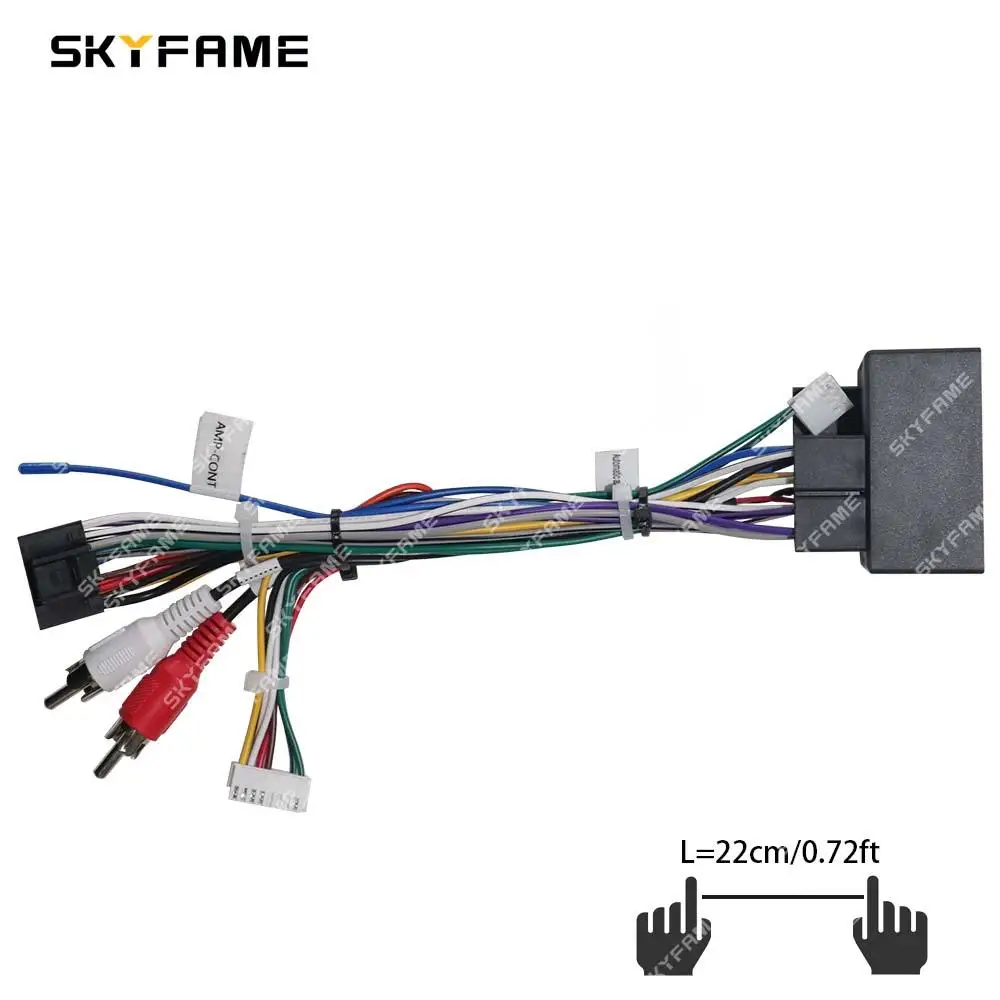 Automobile Connector Car Accessories Cable Wireless Car Adapter SKYFAME Car Wiring Harness Adapter Canbus Box Decoder Android Radio Power Cable For Alfa Romeo Giulietta Mito 159/147 AR05.20