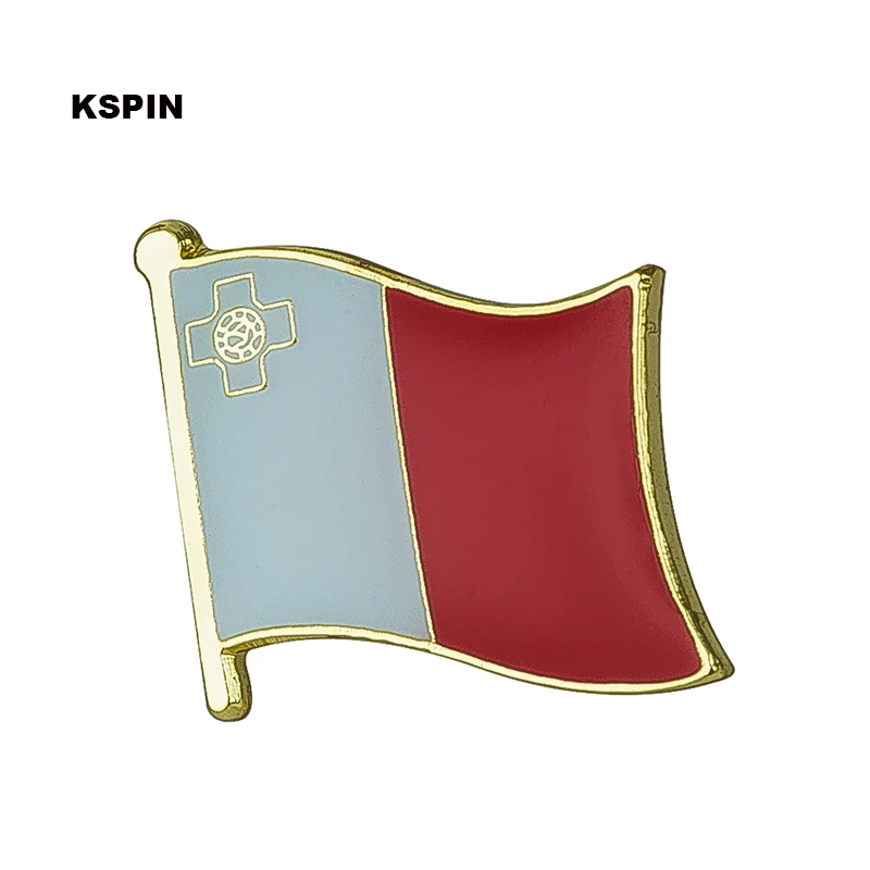 

Malta Banner Lapel Pin Badges For Clothes In Patches Rozety Papierowe Icon Backpack KS-0112