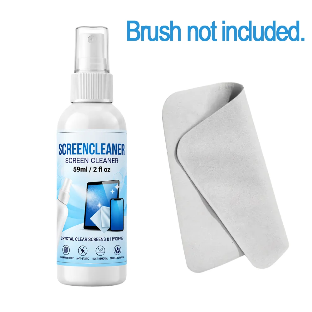 SIKEZHAN Streak-Free Screen Cleaner Kit with Polishing Cloth (2oz)