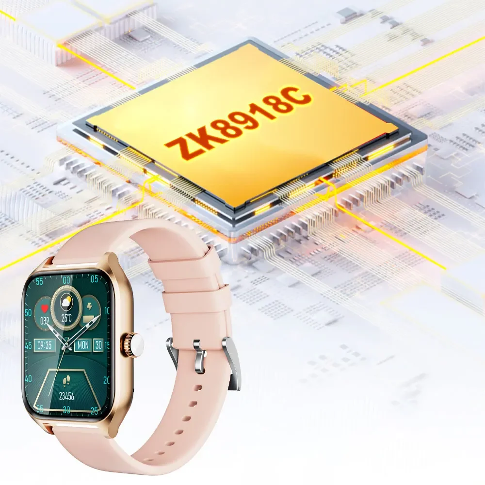 WS1 Smart Watch Bluetooth HD Display Waterproof Heart Rate Blood Oxyen for Women Men Fiess Tracker and Health_voghion.com