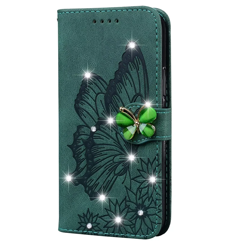 Sparkling Glitter Leather Wallet Phone Case