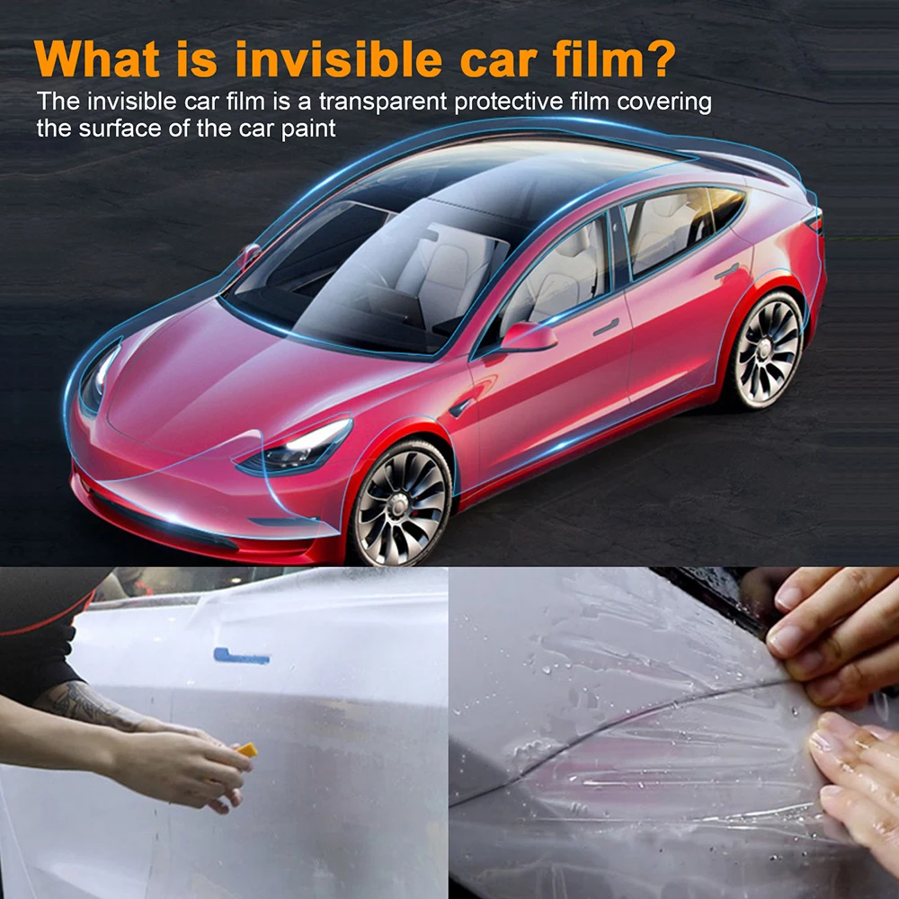 TPU Scratch Resistant Car Paint Protection Film For Tesla Model Y 2020 2021 2022 2023 2024 Clear Bra PPF Decal Kit Accessories