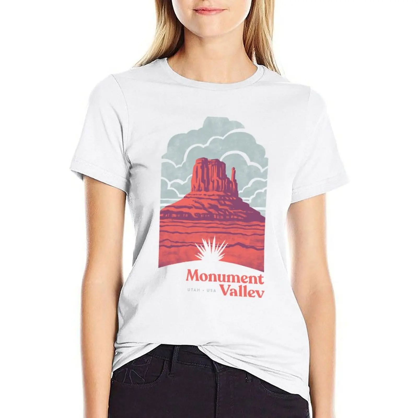 

Monument Valley T-shirt summer clothes anime clothes T-shirts for Women