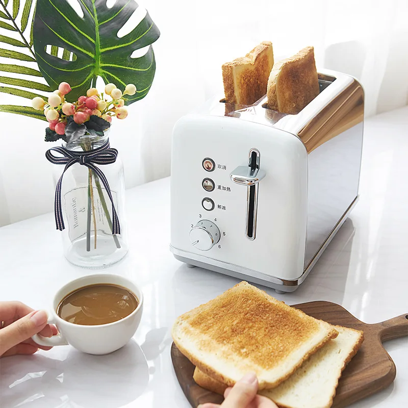 Bread Toaster bread maker machine Toasters Cooking Appliance Home Kitchen 6 Operating Modes 2 Slices Mini Auto Breakfast Toaster