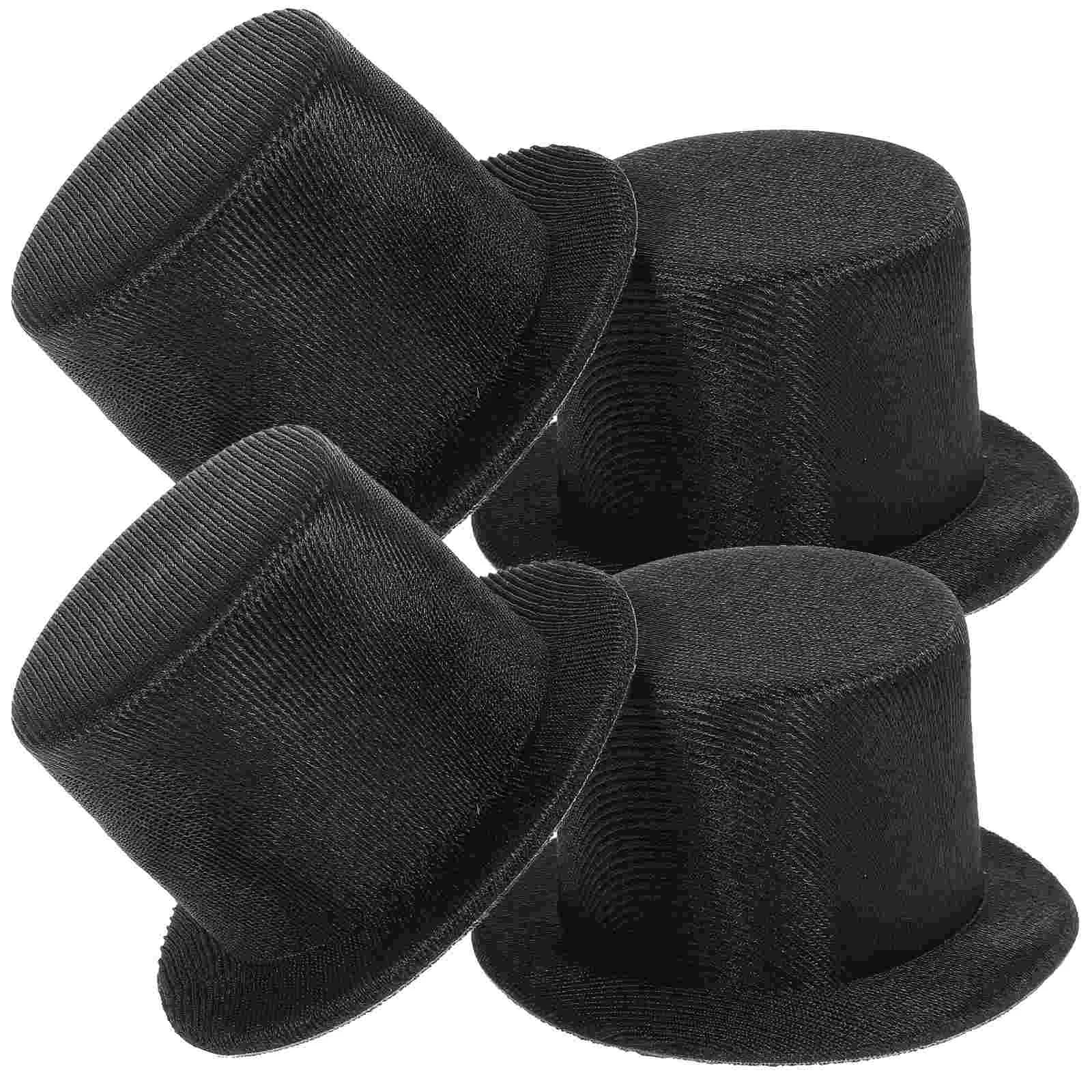 

Mini Cylinder Hats Snowman Hat Doll Cap for DIY Crafts Stage Performances Fancy Dress Costume Hat Christmas Decoration Top