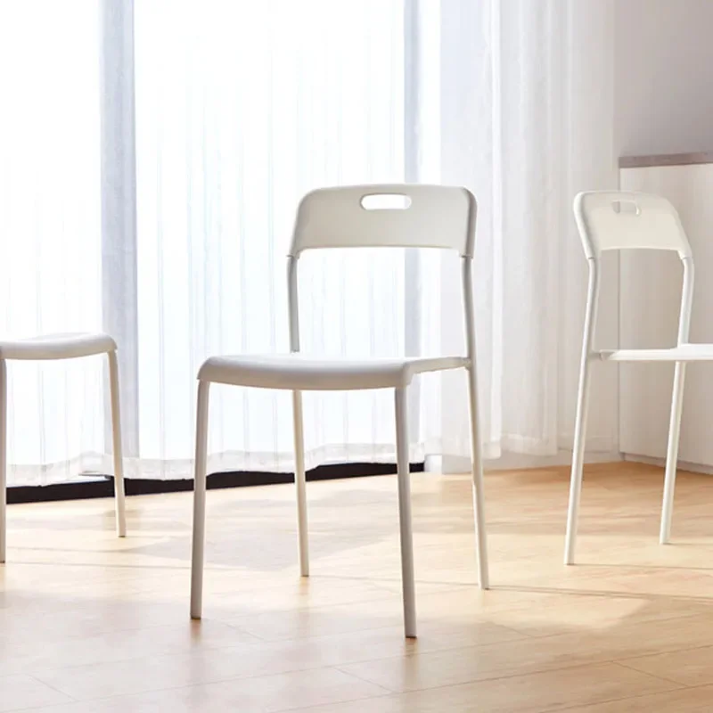

Kitchen Backrest Chairs Minimalist Dining Room Lounge Plastic Chairs Ergonomic Nordic Cadeiras De Jantar Dining Table Furniture