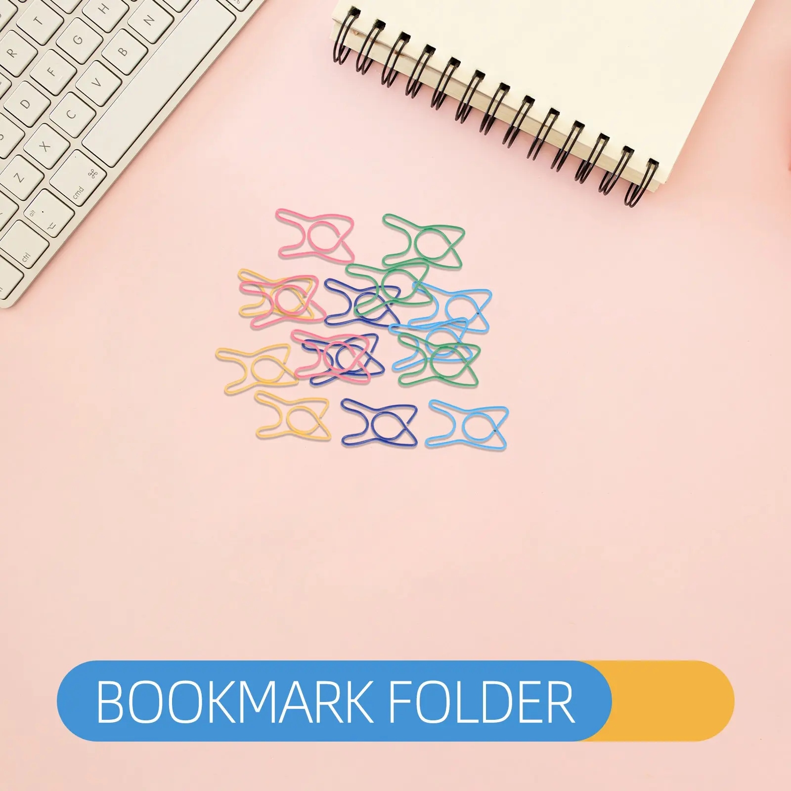 100Pcs 참신한 종이 클립 치과 사무용품을 위한 장 치아 모양의 컬러 클립 게시판 창의적인 정리