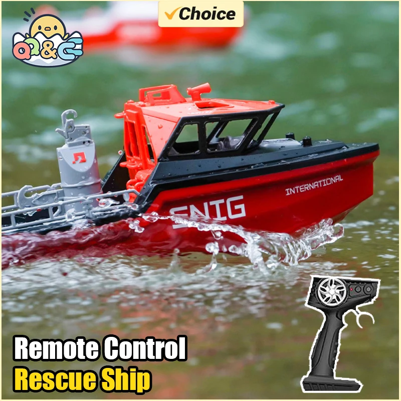 Remote Control Plastic Rescue Boat with Brushless Motor