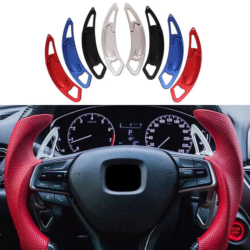 2pcs Car Extension Steering Wheel Shift Paddle Blade Shifter For Honda Spirior Accord Odyssey