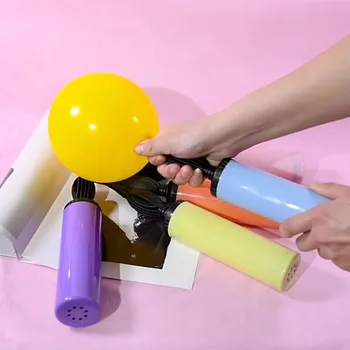 Pompe à Air Aléatoire pour Ballons, Gonfleur Portable à Pousser à la Main, Accessoires pour Mariage, Fournitures de Décoration de ixd'Anniversaire, 1 Pièce 1