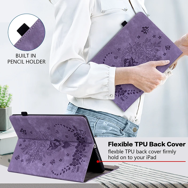 Premium Leather Tablet Cover - Universal Fit