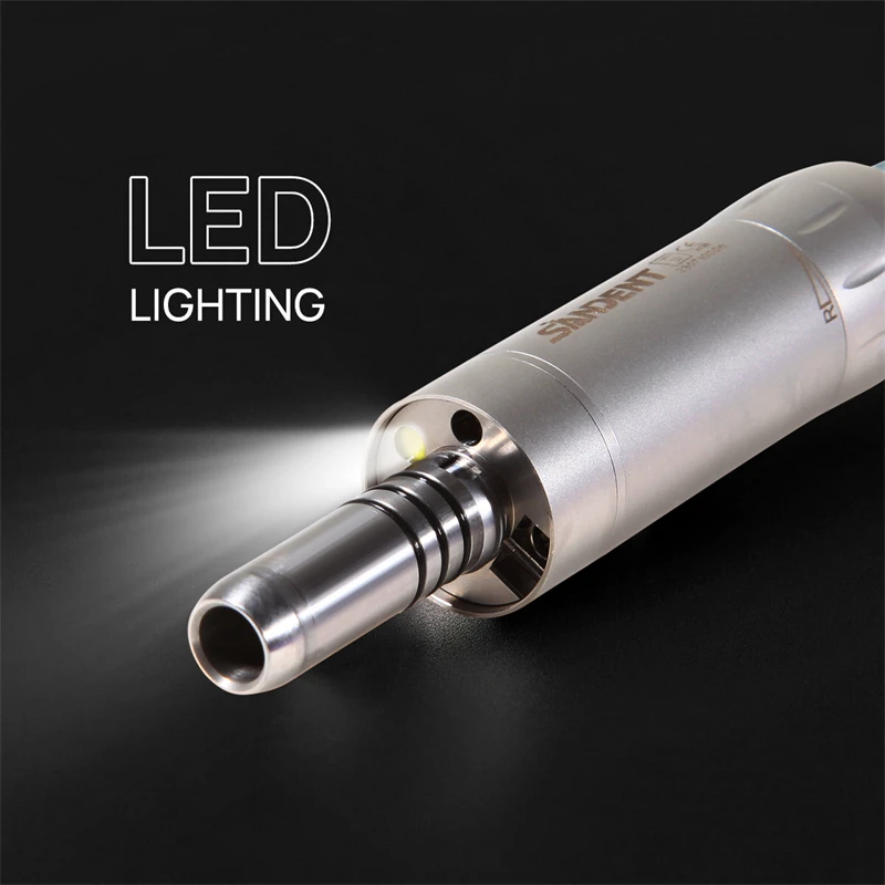 Dental Surgical Straight Handpiece External / Inner Water Spary NoseCone 1:1 Fiber Optic motor for NSK / 6Hole air motor LED