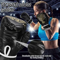 Adults Boxing Gloves Breathable PU Leather Fighting Gloves Kids Boxing Training Kickboxing Gloves for Gym Indoor Outdoor Sport