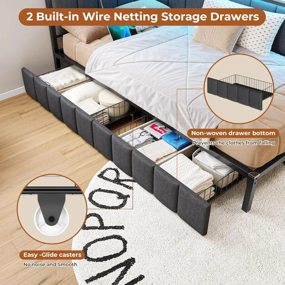 Twin Storage Platform Bed 6