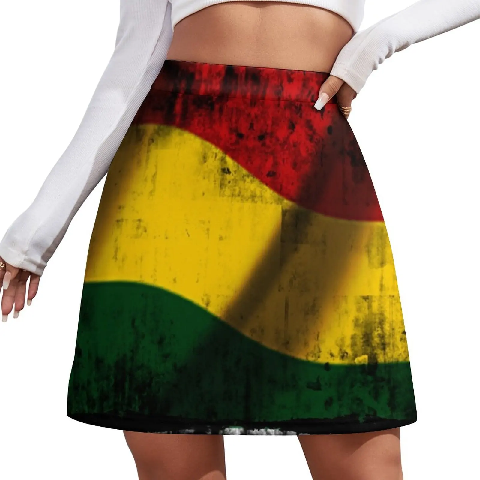 reggae rasta flag Mini Skirt womens skirts Korean skirts Summer dress сборник reggae discovered 3lp