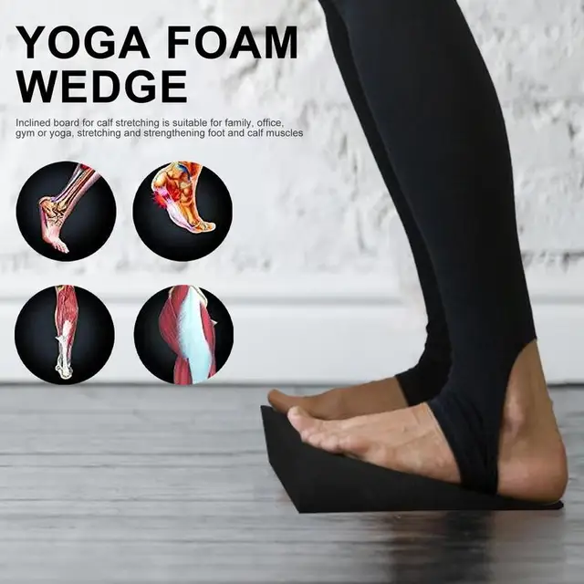 Slant Board for Calf Stretching Portable Non-slip Heel Elevated Squat Wedge Yoga Blocks Durable Workout Slant Board Trainer 5