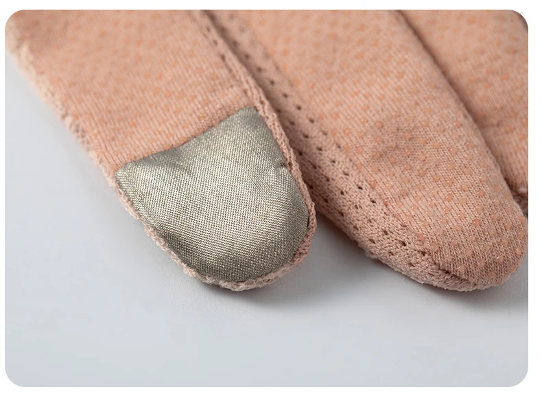 Women's Summer UV Resistant Ice Thin Driving and Cycling Touch Screen Anti Slip Breathable Short Sunscreen Lace Gloves