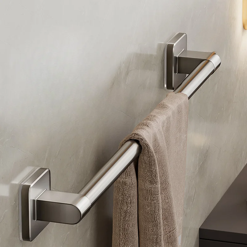 Towel Holder Space Aluminum Shower Room Towel Hanger Multifunctional Storage Organizer For Bathroom Accessories