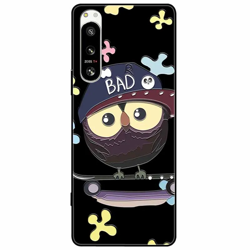 Cute 3D Embossed Relief Soft Silicone Back Cover with Cartoon Design