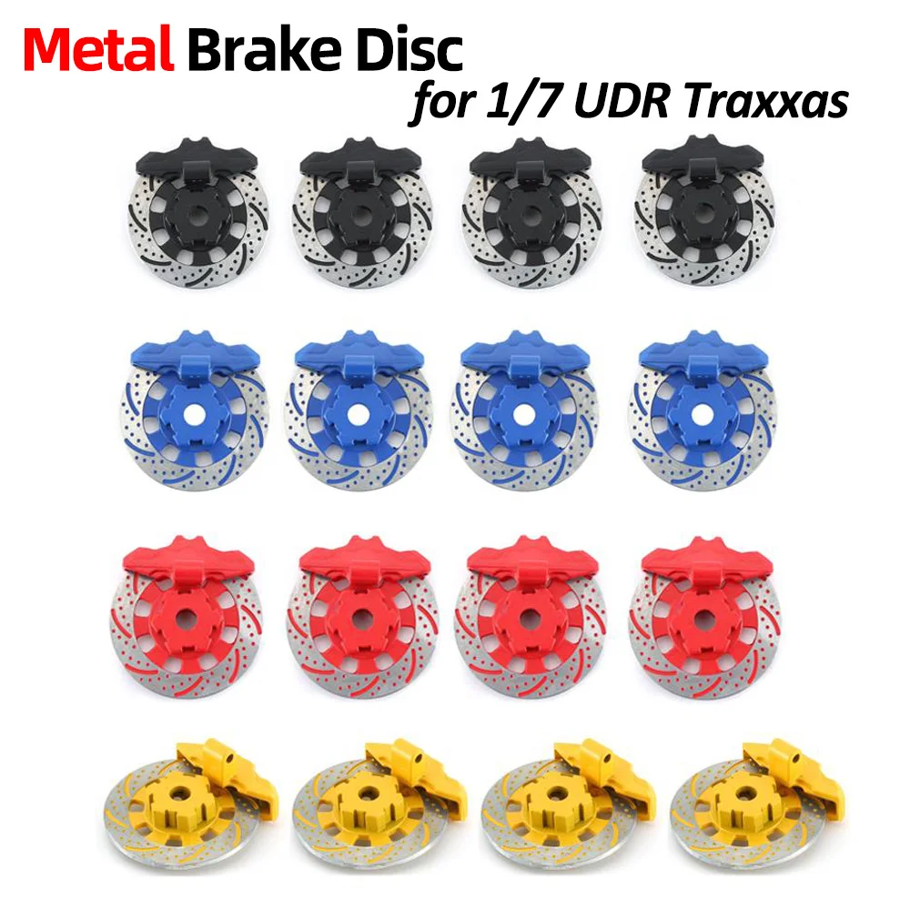 

2/4PCS Aluminium Alloy Mental Brake Disc Drive Hub for 1/7 UDR Traxxas Unlimited Desert Racer 8569 RC Car Accessories Wltoys