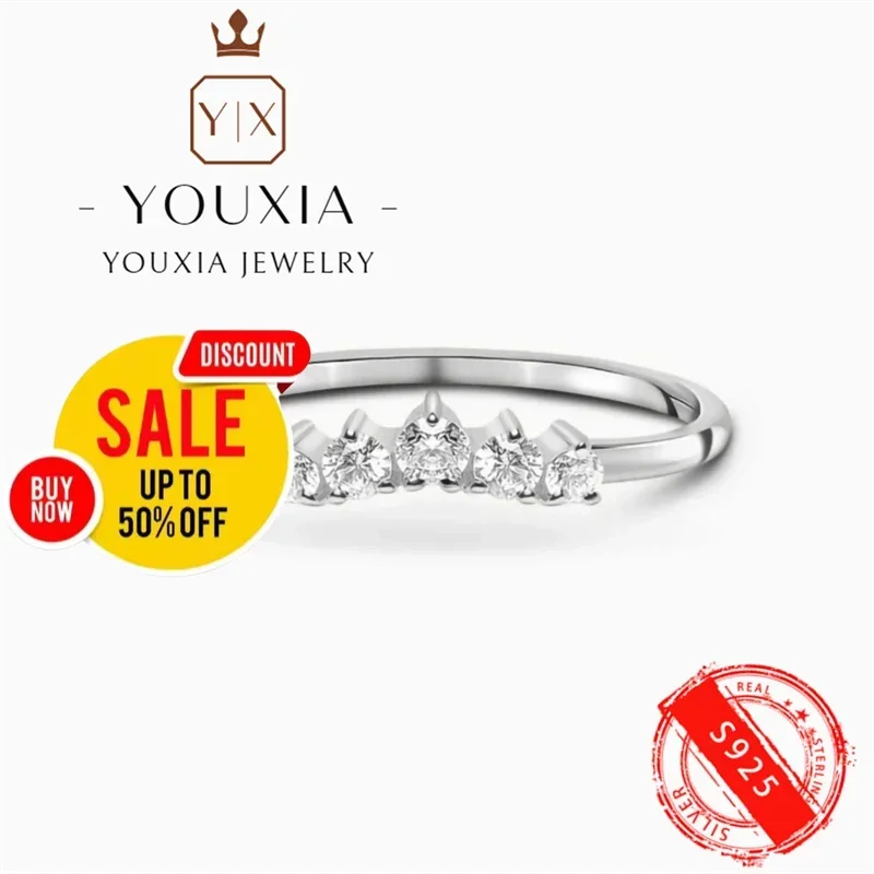 

European and American trends 925 silver classic ring for women party birthday exquisite jewelry Valentine's Day gift