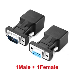 Universal RJ45 to 9 - Pin RS232 Serial Adapter (1Male 1Female)