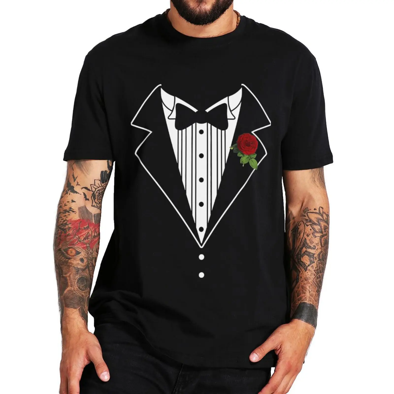 

Brand tshirts Funny Tuxedo Suit T Shirt Humor Creative Design Hipster Graphic Short Sleeve Casual Cotton Unisex Summer T-shirt