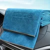 Large Absorbent Coral Velvet Car Wash Towel - Double-Sided Quick-Drying & Perfect for Waxing 5