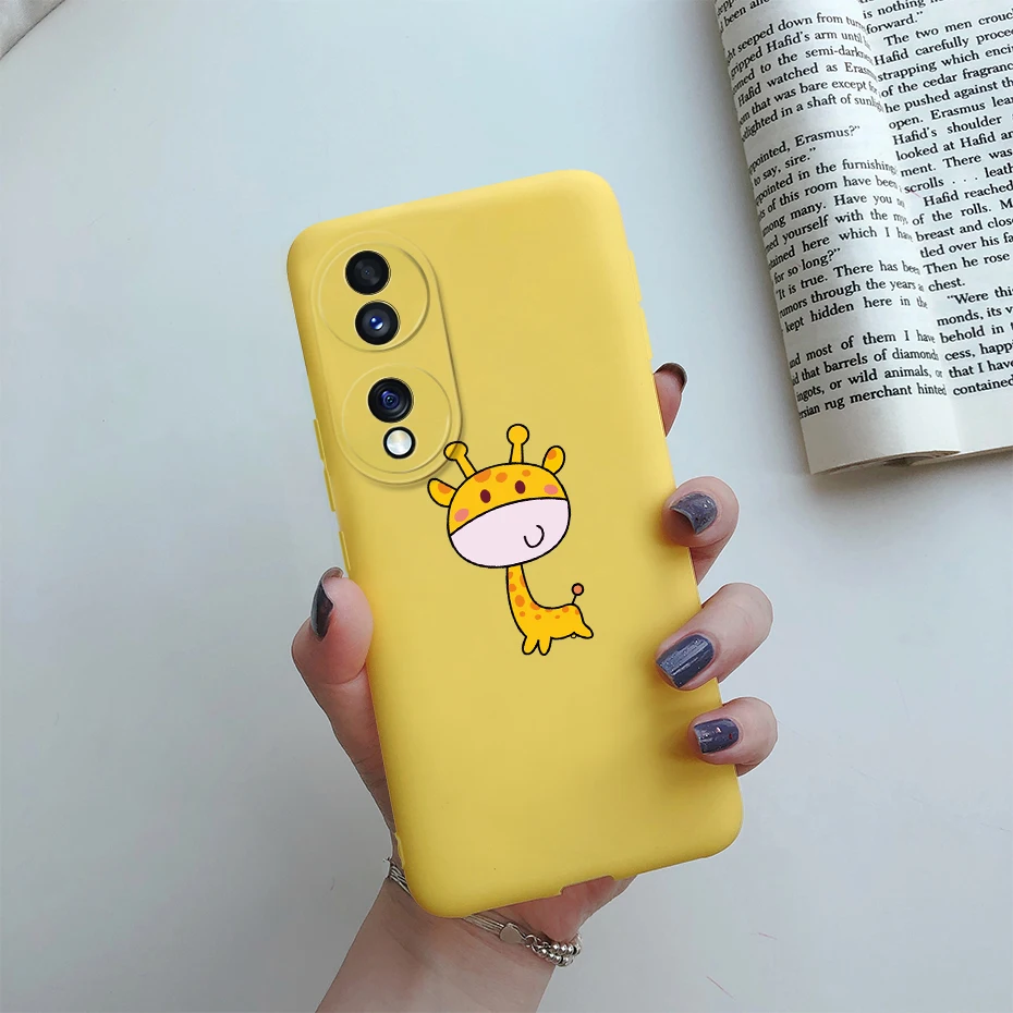Cute Cartoon Silicone Soft Bumper Case - Enhanced Back Cover