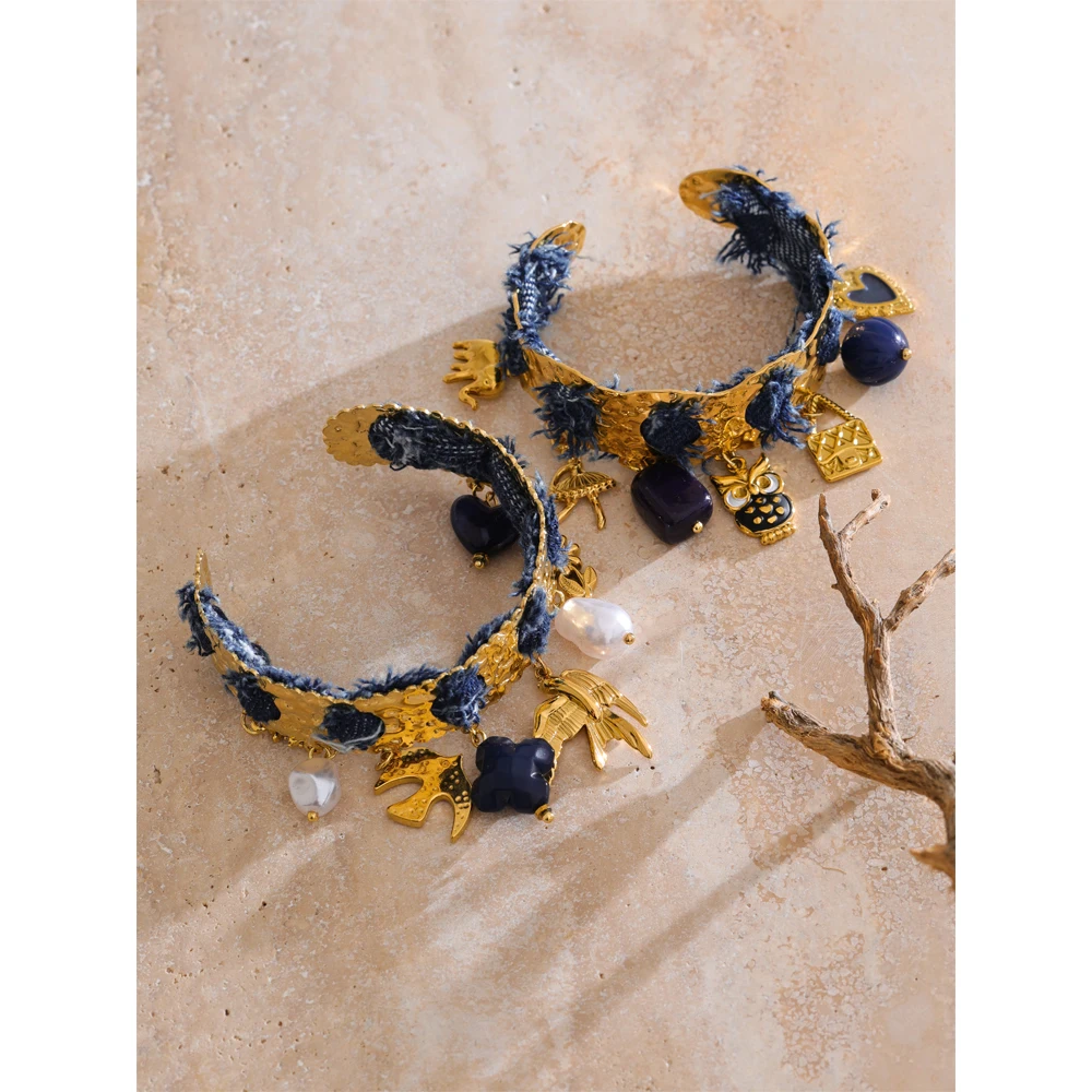 Yhpup Bracelet Blue Denim