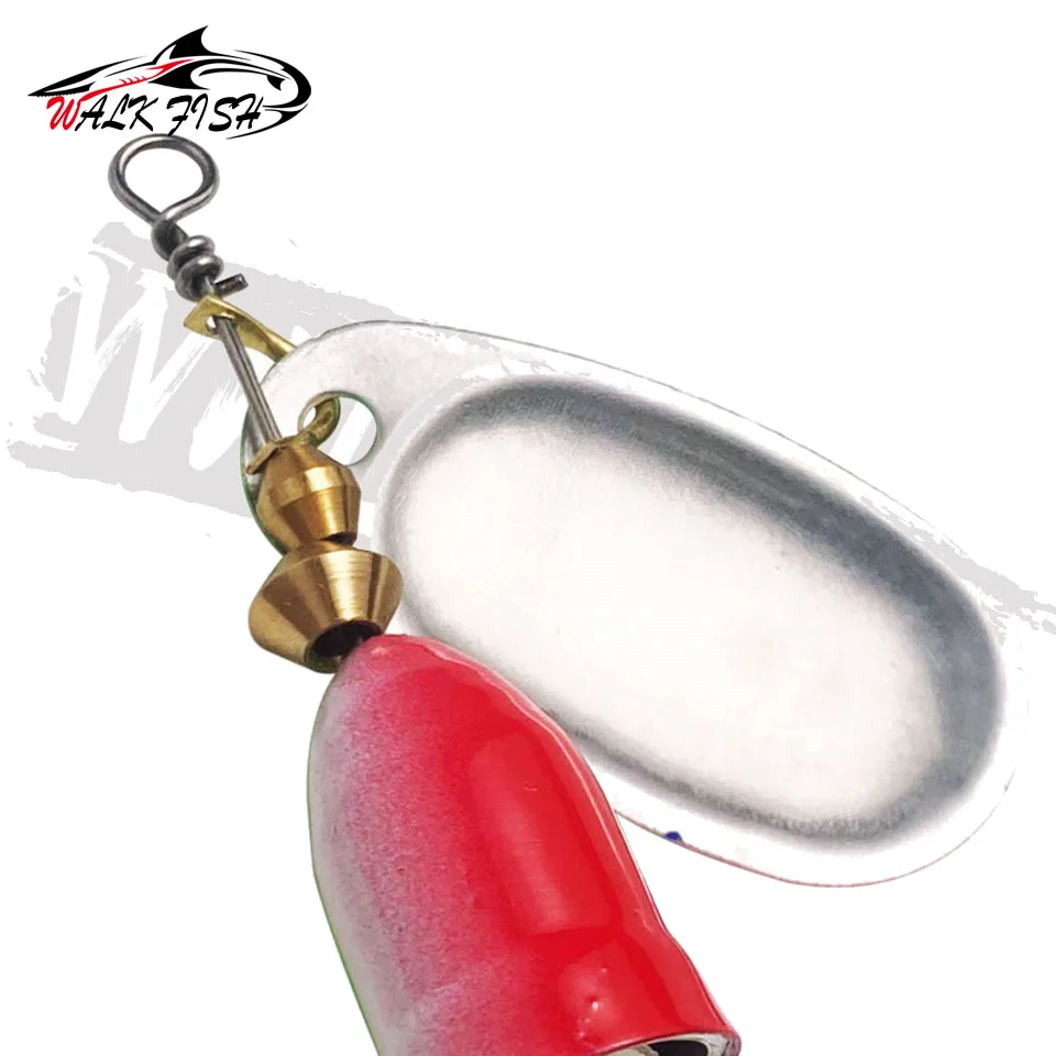 WALK FISH New 1#-5# 5g 6g 8g 9g 11g Metal Fishing Lure Spinner Bait High Quality Hard Baits Treble Hook Fishing Tackle For Pike