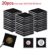 20PCS Acrylic Square Coin Holder Capsules Container Coin Transparent Gaine Small Round Coin Protection Box Display 20mm-40mm 1