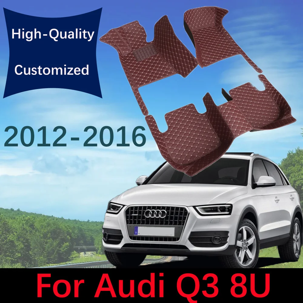 

Кожаные автомобильные коврики для Audi Q3 8U MK1 2012 2013 2014 2016